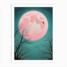 Fly Away Moon Scene (12) Art Print