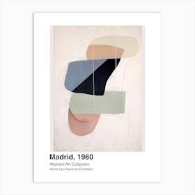 World Tour Exhibition, Abstract Art, Madrid, 1960 3 Art Print