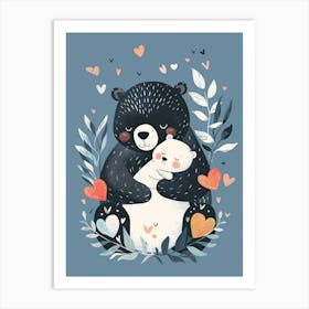 Bear And Baby Art Print