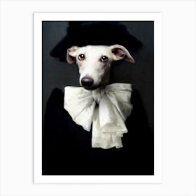 Oh Livia The Stylish Greyhound Pet Portraits Art Print