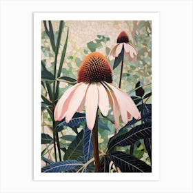 Flower Illustration Coneflower 2 Art Print