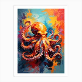 Vivid Octopus Art Print