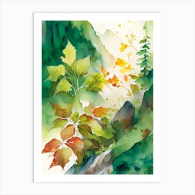 Poison Ivy In Rocky Mountains Landscape Pop Art 8 Art Print