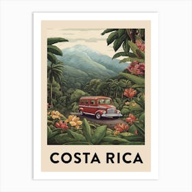 Vintage Travel Poster Costa Rica 5 Art Print