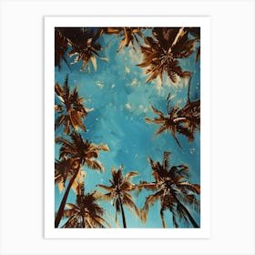 Palm Trees In The Sky 4 Art Print