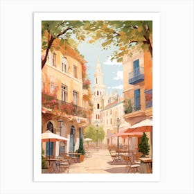 Valencia Spain 11 Illustration Art Print