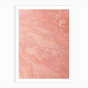 Pink Marble Texture Art Print