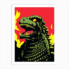 Godzilla 16 Art Print