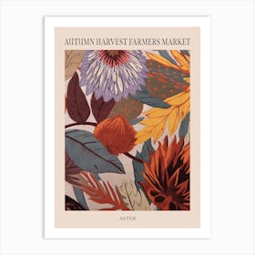 Fall Botanicals Aster 2 Poster Art Print