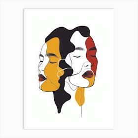 Two Women In Love 5 Art Print