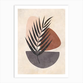 Palm Leaf Canvas Print Art Print