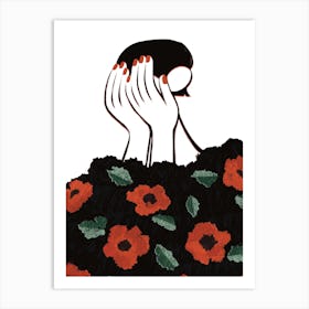 Poppies Jumper Art Print