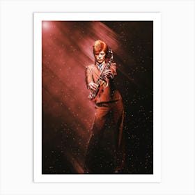 Superstars David Bowie 2 Art Print