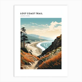 Lost Coast Trail Usa Hiking Trail Landscape Poster Art Print