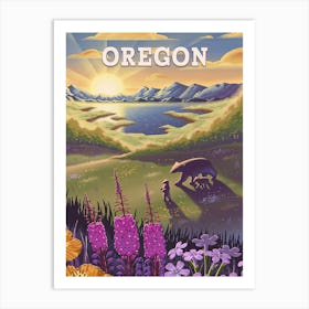 Oregon Art Print