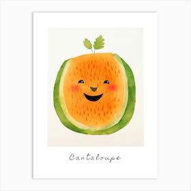 Friendly Kids Cantaloupe 1 Poster Art Print