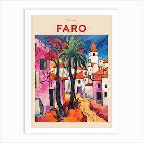 Faro Portugal 4 Fauvist Travel Poster Art Print