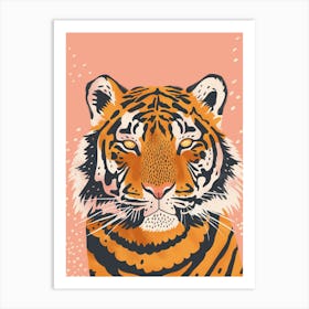 Portrait Of A Tiger Art Print