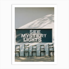 Marfa Lights on Film Art Print