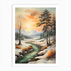 Winter Landscape 34 Art Print