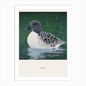 Ohara Koson Inspired Bird Painting Duck 3 Poster Art Print