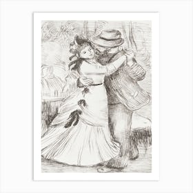 The Country Dance (1890), Pierre Auguste Renoir Art Print