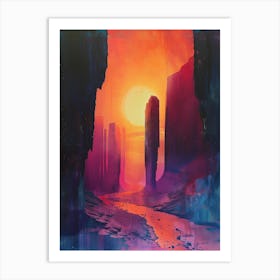 'Sunset' 3 Art Print