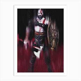 Kratos (Game God Of War) Art Print
