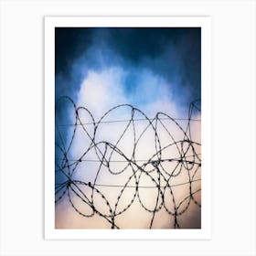 Razor Wire Art Print