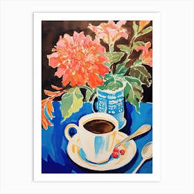 Coffee And Flowers Art Print