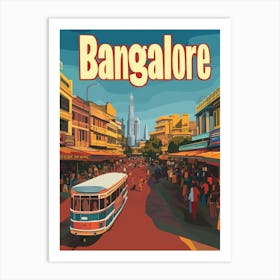 Aihrgdesign A 1970s Inspired Travel Poster For Bangalore Depi 88b3ae9d E7ed 4879 Aaa0 1b8a89d55973 2 Art Print