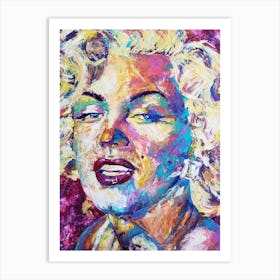 Marilyn in Technicolor Art Print