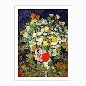 Bouquet Of Flowers In A Vase, Vincent Van Gogh Art Print