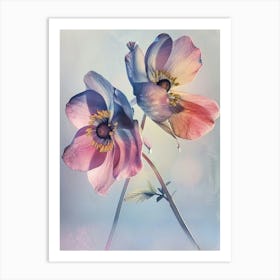 Iridescent Flower Hellebore 1 Art Print