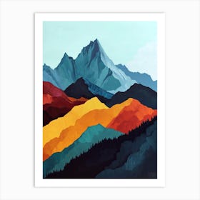 Whispering Heights: Ethereal Minimalism Art Print