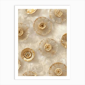 Gold Leaf 15 Art Print