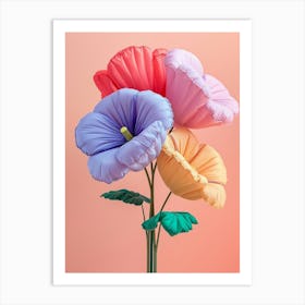 Dreamy Inflatable Flowers Hollyhock 1 Art Print