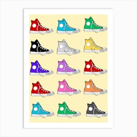 Good Shoes On Yellow Art Print