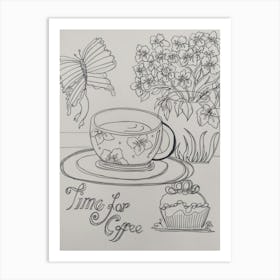 Time For A Cup Art Print