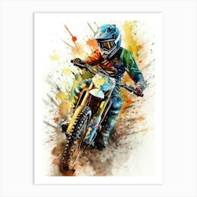 Motocross Rider sport Art Print