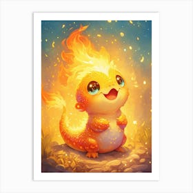 Fire Dragon Art Print