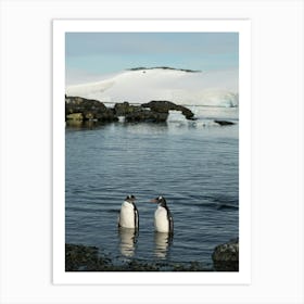 Antarctic Penguin Friends Art Print