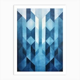 Water Geometric Abstract 5 Art Print