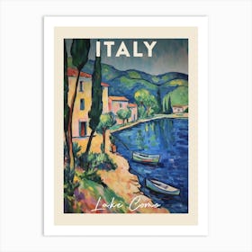 Lake Como Italy 4 Fauvist Painting  Travel Poster Art Print