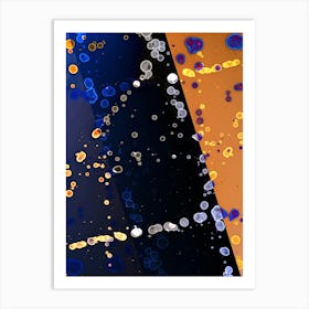 Alcoholic Ink Abstraction Full Moon Art Print