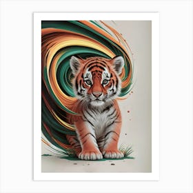 Tiger Cub Art Print