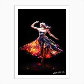 Holographic Dance - Dancer In The Dark Art Print