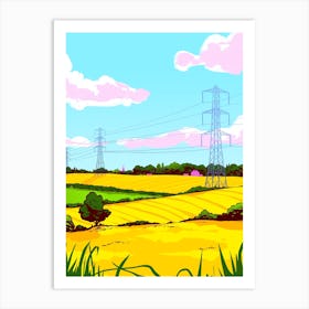 Rapeseed Fields Art Print