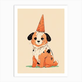 Dog In A Hat Art Print