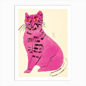 Pink Cat 2 Art Print